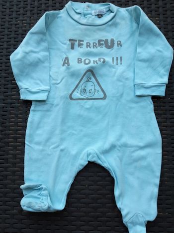 Pyjama léger bleu 6 mois