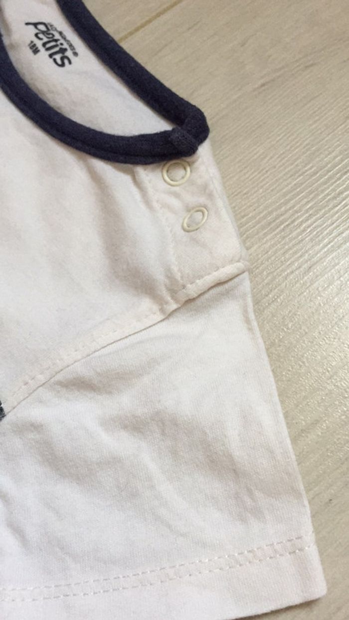 Tee shirt la compagnie des petits 18 mois jaune et bleu - photo numéro 4