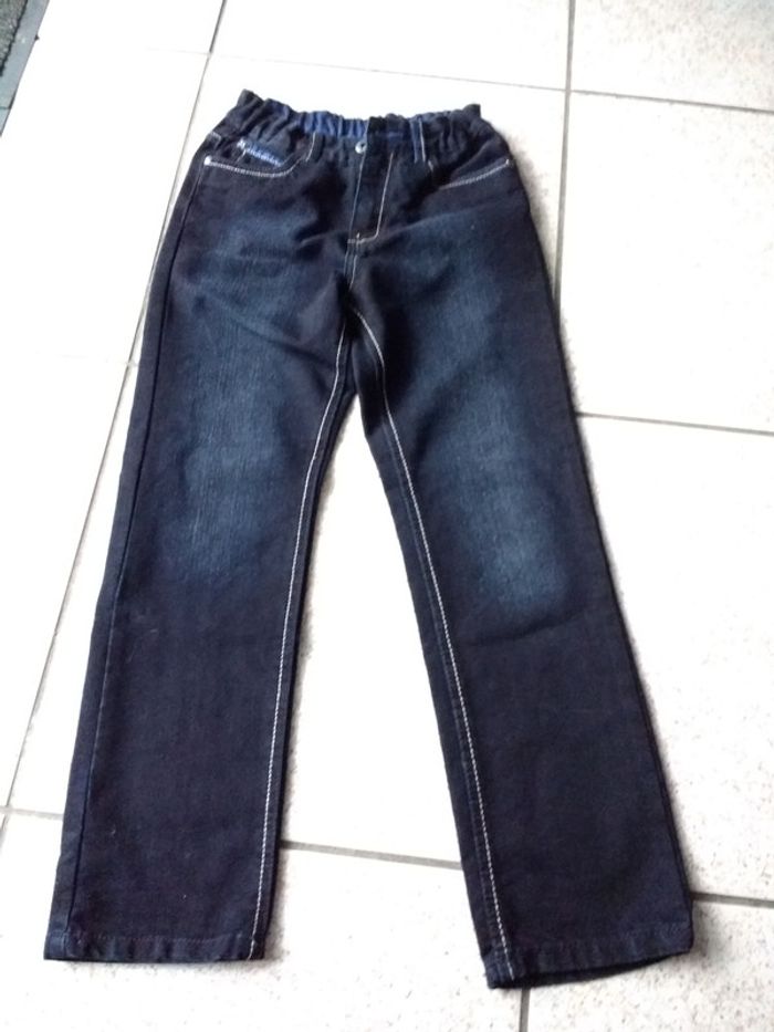 Jean bleu enfant taille élastique