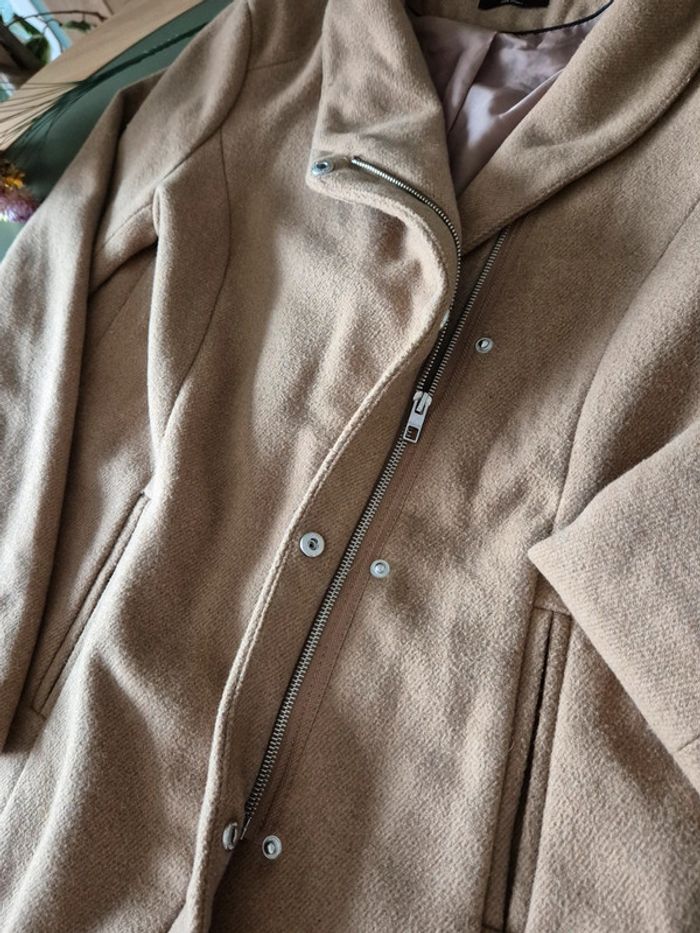 Manteau marron clair only taille M - photo numéro 9