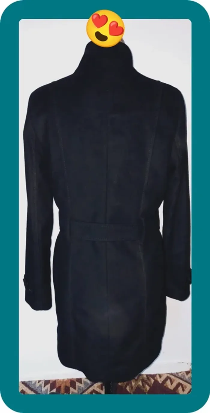 Manteau noir Femme, laine, taille 36-38, Patrice Breal - photo numéro 5