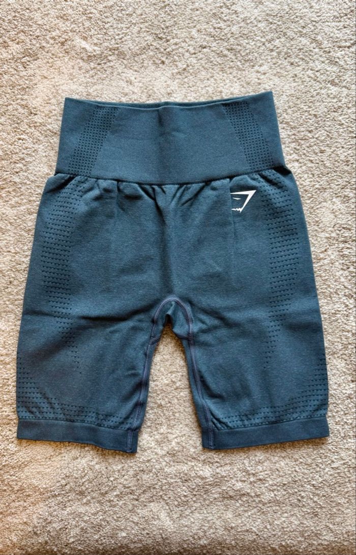 Gymshark Vital Seamless 7 Inch Shorts Gris Femme – Taille S Body Fit – Short Sport Fitness Musculation