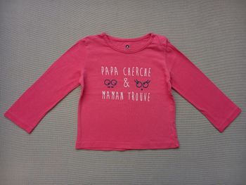 T-shirt longues manches fille 18mois z grain de blé