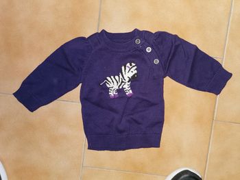 Pull zèbre 3mois