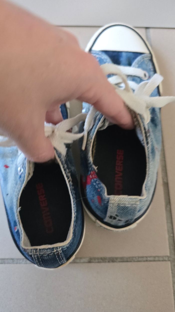 Converse all star effet jean pointure 29 - photo numéro 7