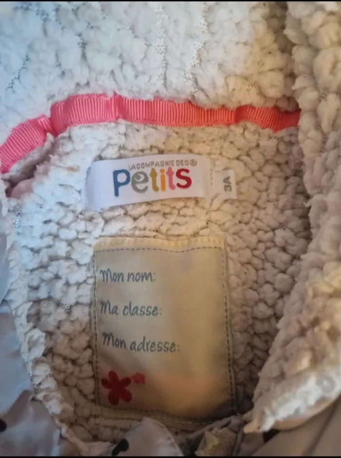 Jolie manteau gris à cœur fille la compagnie des petits 3 ans - photo numéro 6