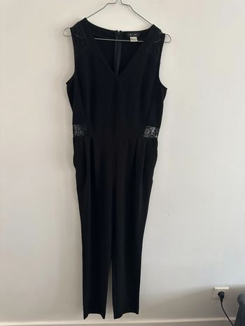 Combinaison noire et dentelle La Redoute T38