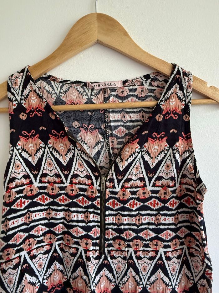 Top débardeur multicolore à motifs taille 36 S - photo numéro 2