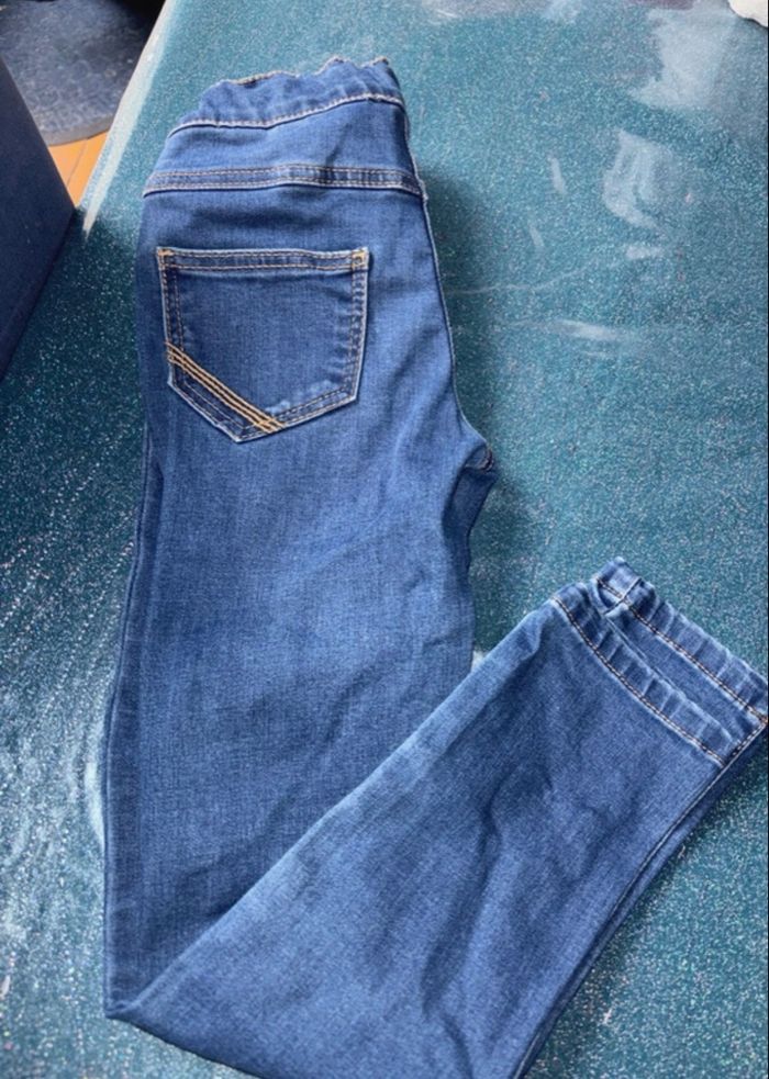Jeans slim t 7 ans 128 cm - photo numéro 2