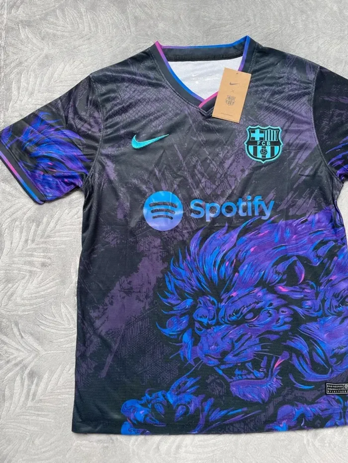 Maillot concept foot Barça noir taille S - photo numéro 2