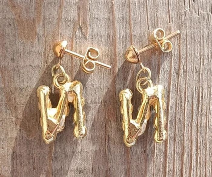 Boucles d'oreilles initiale N - photo numéro 2