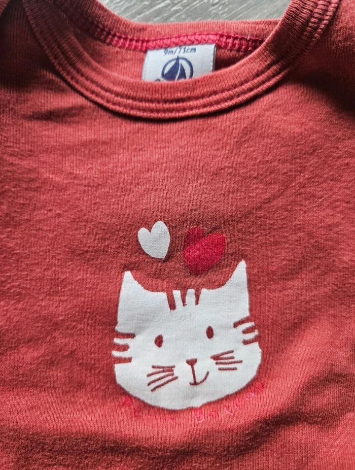 Lot de bodies + pyjama Petit bateau 9 mois - photo numéro 2