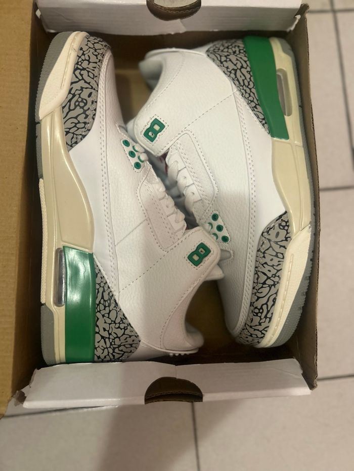 Aire Jordan 3 rétro Lucky Green - photo numéro 4