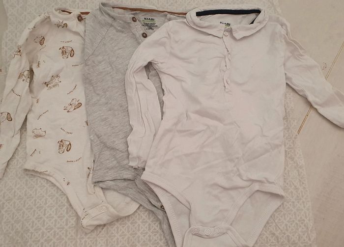 Lot de 3 bodies habillés manches longues