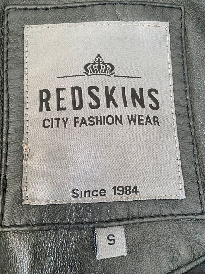 Blouson Redskins en cuir noir taille S - photo numéro 7