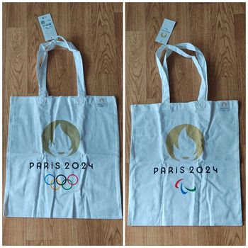 2 Sacs en tissus neufs (tote bags) JO Paris 2024