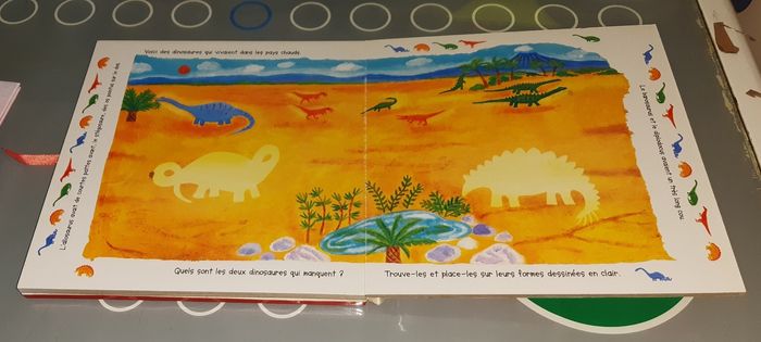 Livre les dinosaures avec magnets - photo numéro 3