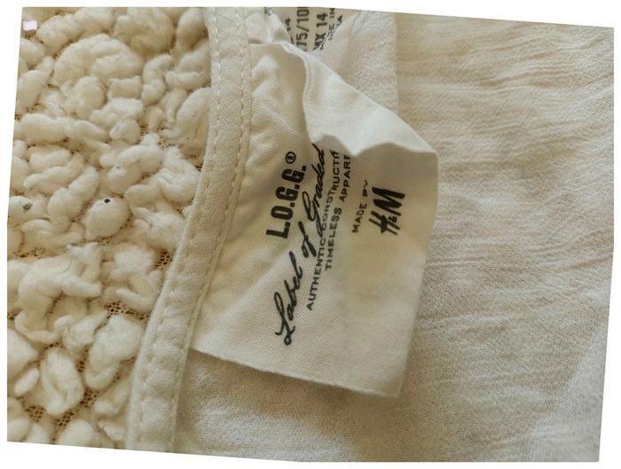 Blouse blanche H&M L.O.G.G. en coton mignon cute kawaii chill - photo numéro 5