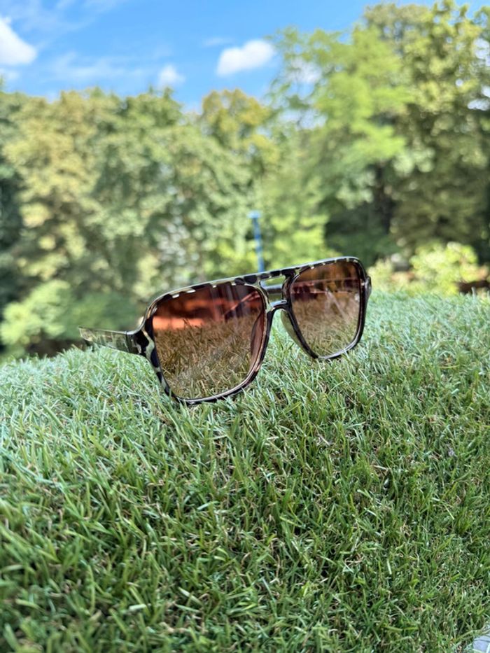 Lunette de soleil vintage mouchetée - photo numéro 2