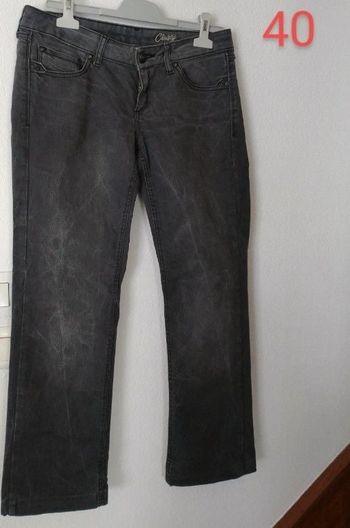 Jeans gris foncé femme 40