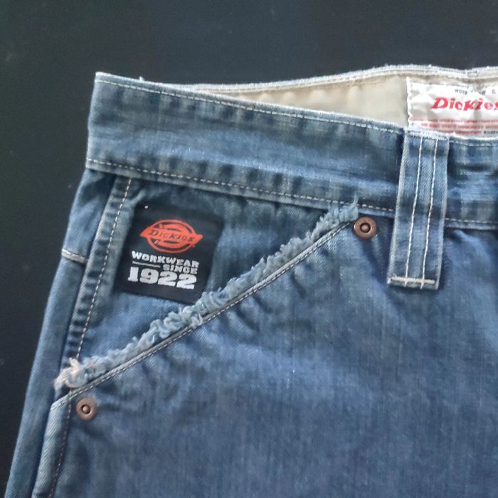 Bermuda jeans denim hip-hop large baggy short Dickies y2k 2000 taille 28us 38eu - photo numéro 4