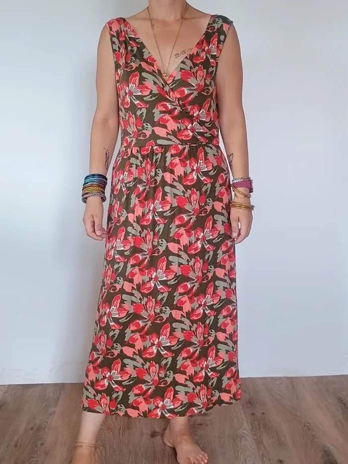 robe longue fleurie L