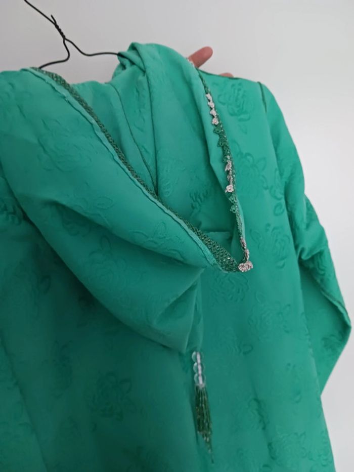 Robe avec capuche verte menthe taille L - photo numéro 4