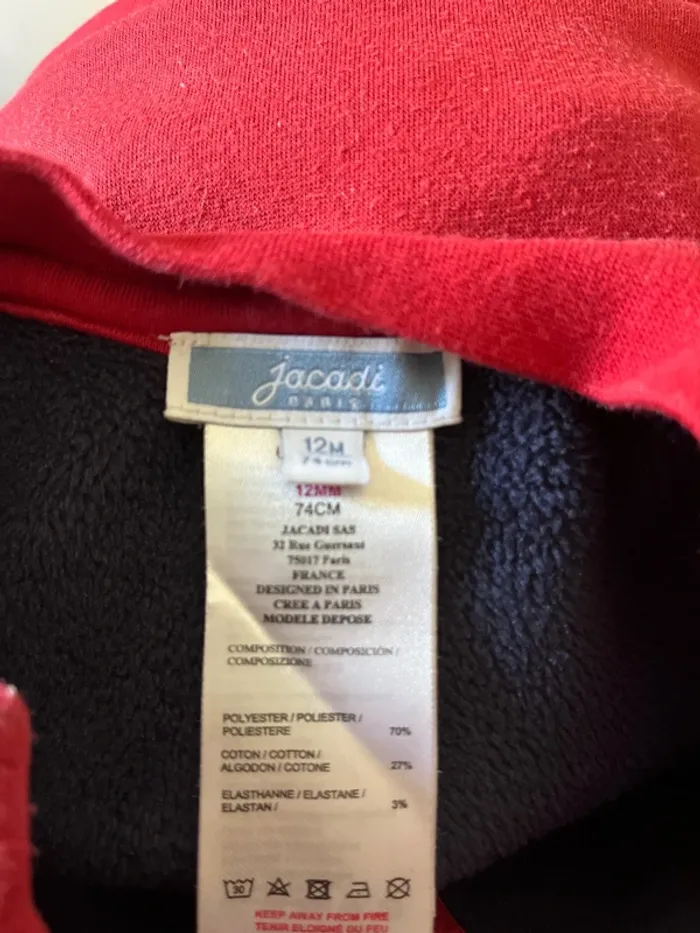 Gilet rouge Jacadi enfant - photo numéro 3