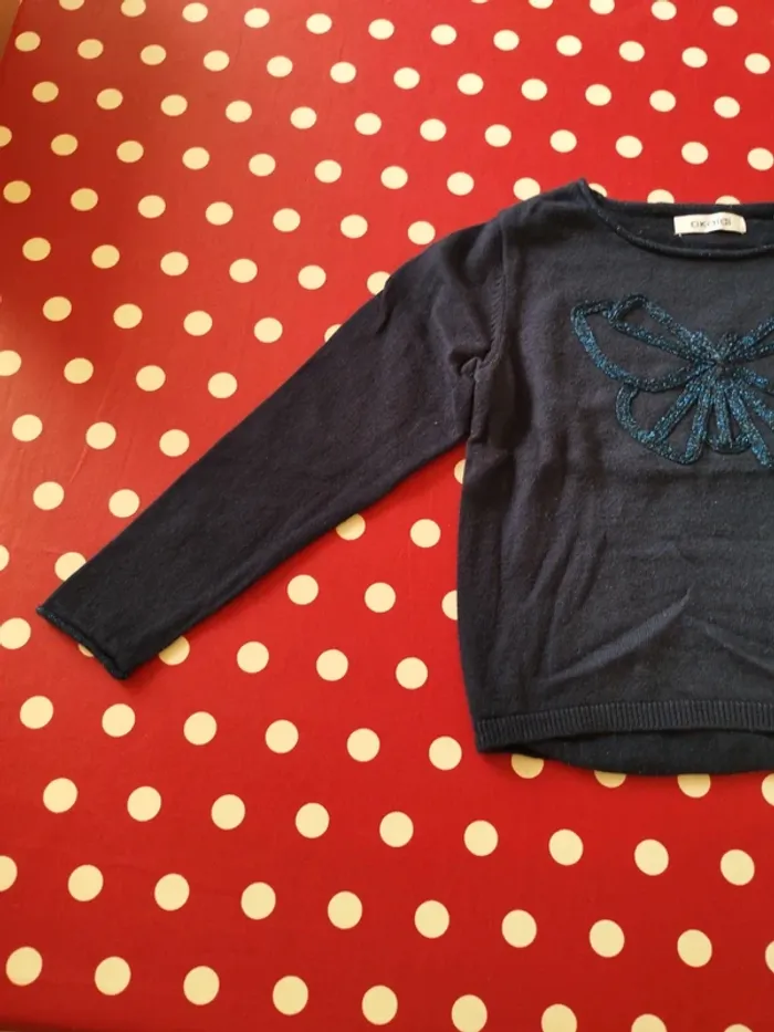Pull léger Okaïdi bleu marine - photo numéro 3