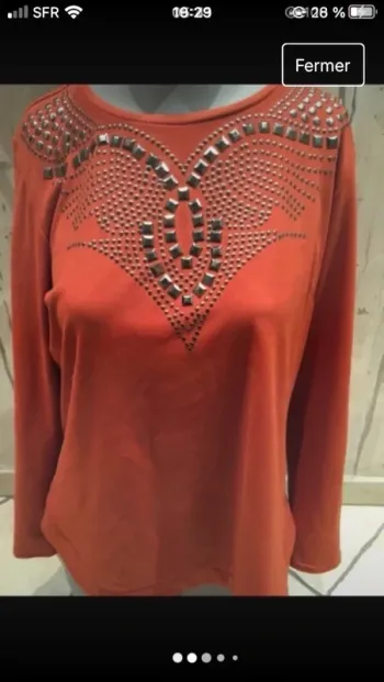 Superbe pull en 40 tout doux en excellent état de chez Vango