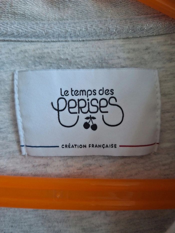 Veste habillé Le temps des cerises 🍒  grise fille - photo numéro 4