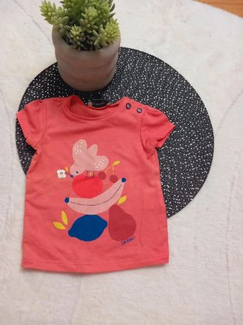💚 T-shirt  - jean bourget  - 12 mois 💚