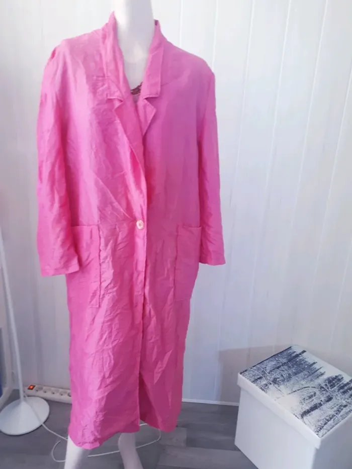 🌹Trench fushia 42