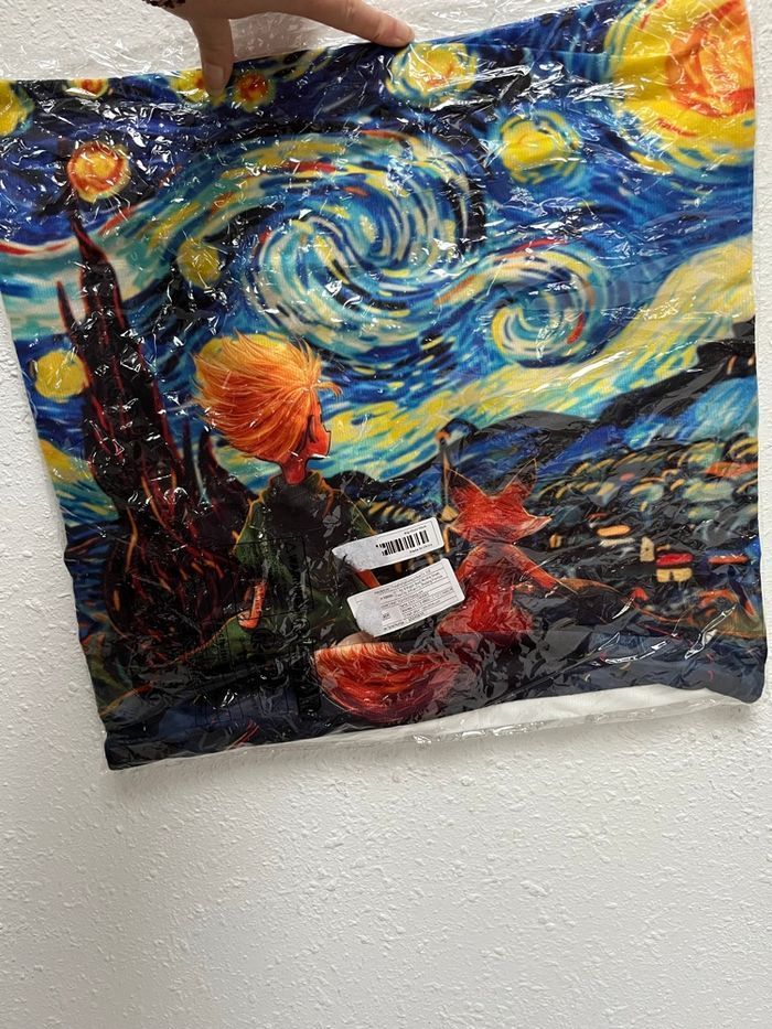 Housse coussin  Taille 45*45cm  motifs petit prince nuit étoilée - photo numéro 4