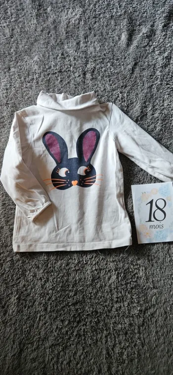 Sous pull lapin 18 mois
