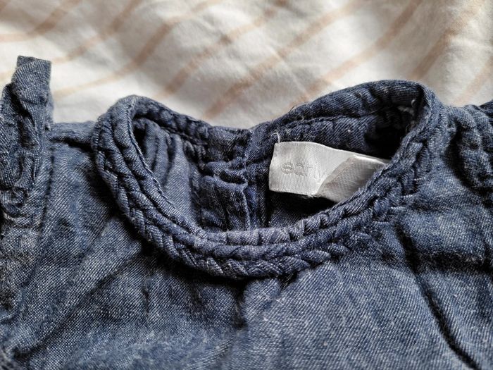 Barboteuse longue jean, sans manches 0/3 mois - photo numéro 9