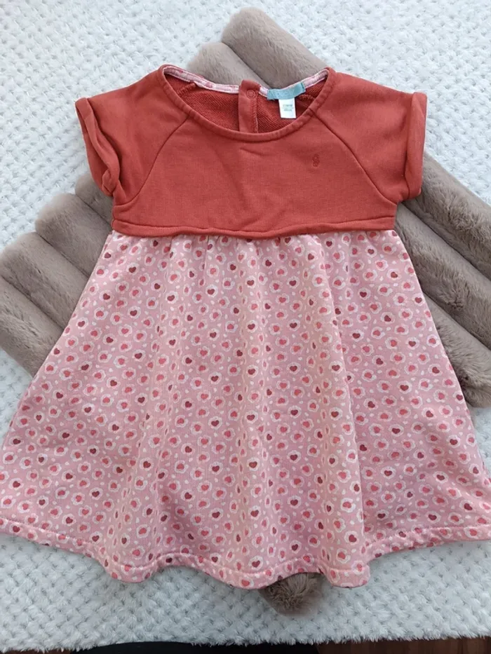 🔸Robe Manches Courtes Fille - Obaibi 24 mois🔸