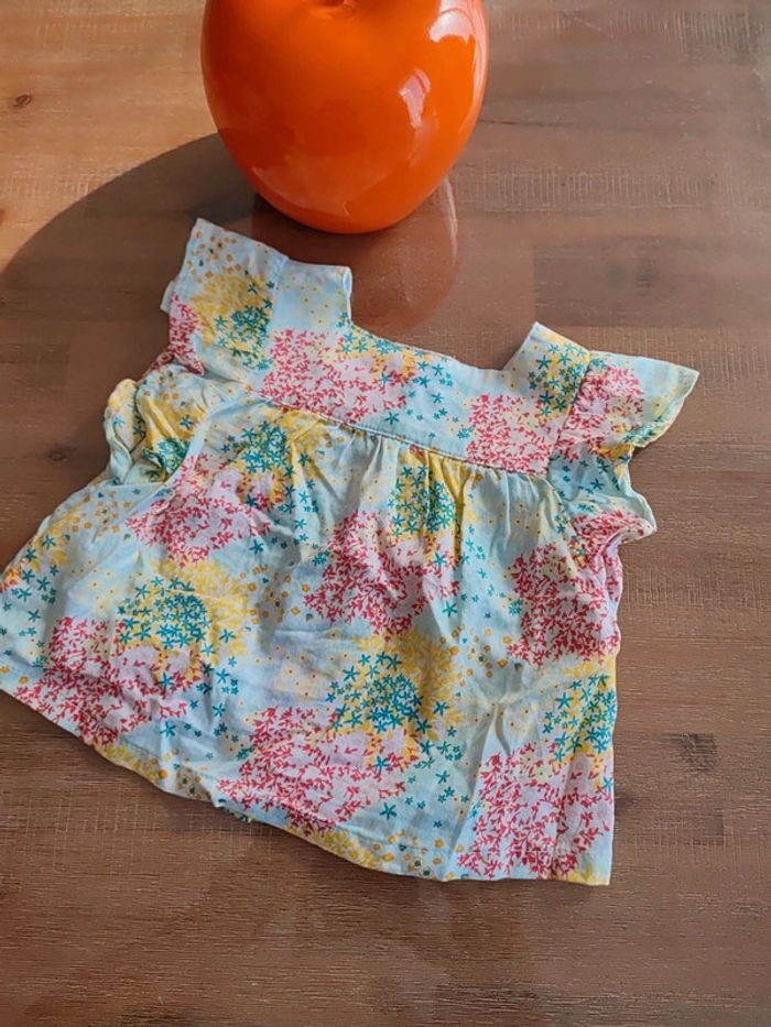 Chemise sans manches fille 9 mois - photo numéro 4