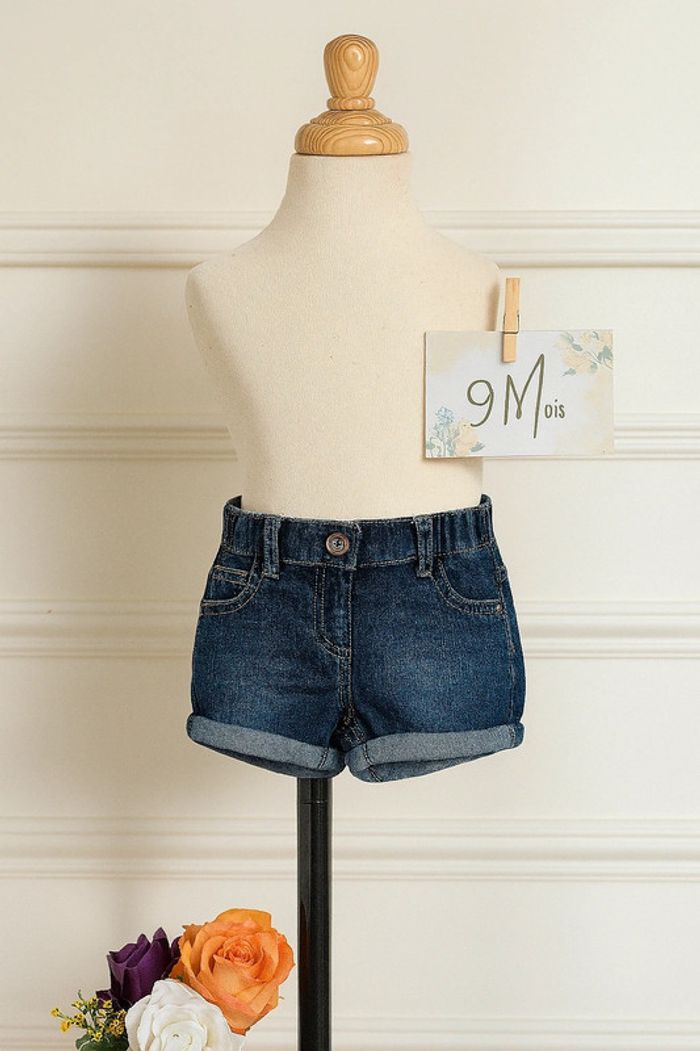 Short en jean 9mois Kitchoun