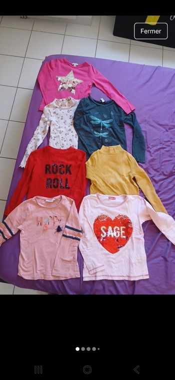 Lot de sous pulls fille
