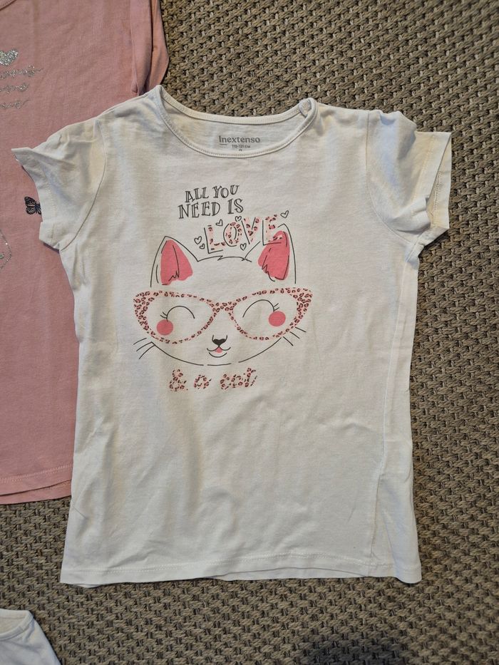 Lot de 4 Tshirts mc fille - 8 ans - photo numéro 4