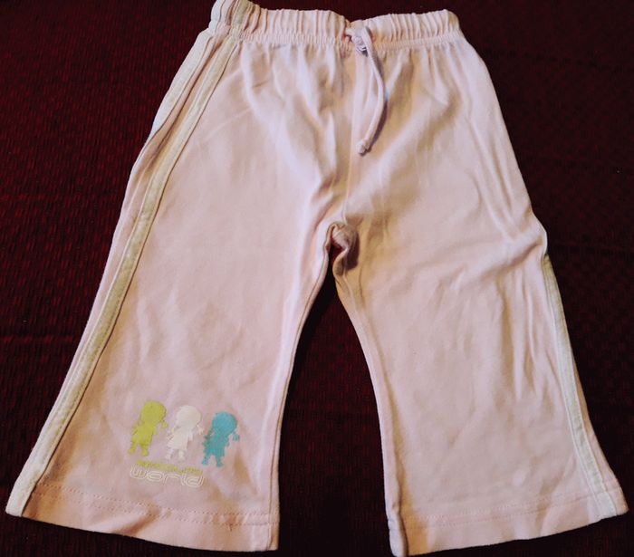 Jogging léger fille rose pastel 12-18 mois / Kimbaloo