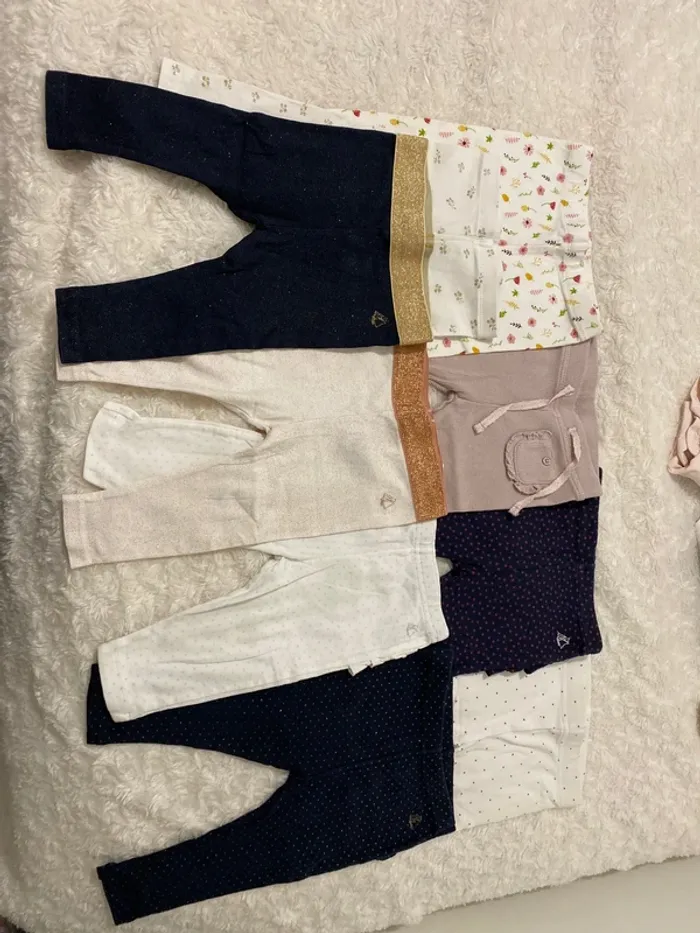 Lot de 9 jolis leggings fille