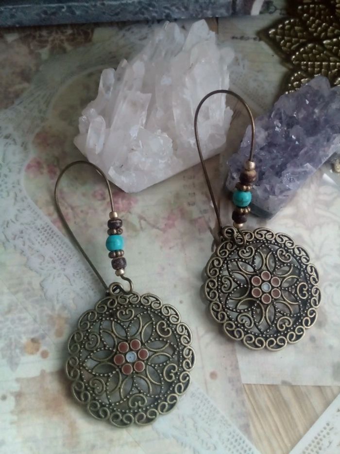 Boucles d'oreilles bohèmes