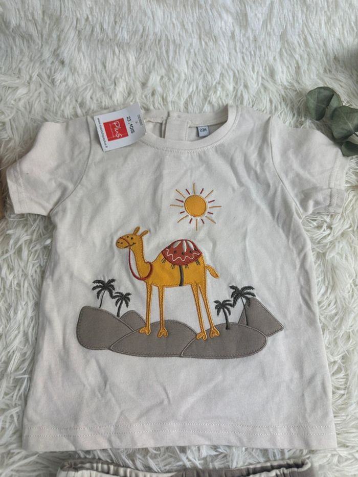 Ensemble short t-shirt ma boutique plus taille 23 mois - photo numéro 3