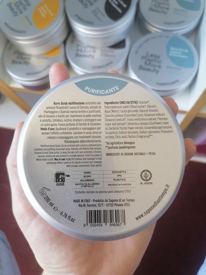 Lot de 3 gommages au sucre de canne biologique ( 3 Parfums) -Label AIAB - Sapone di un Tempo - photo numéro 9