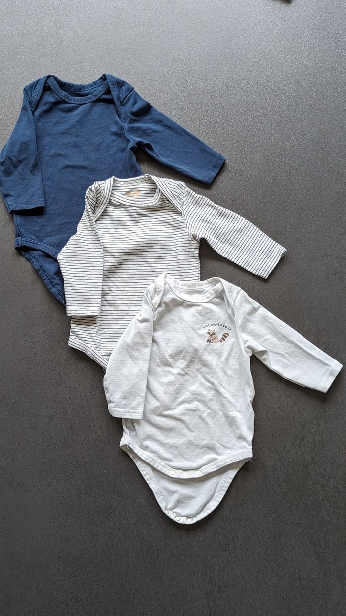 Lot de 7 bodies manches longues 3 mois - photo numéro 7
