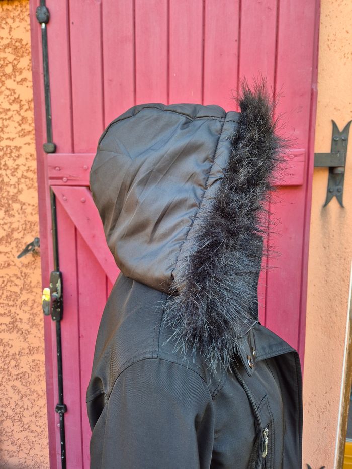 Parka doublée à capuche fourrure pour femme T. 44 - photo numéro 8