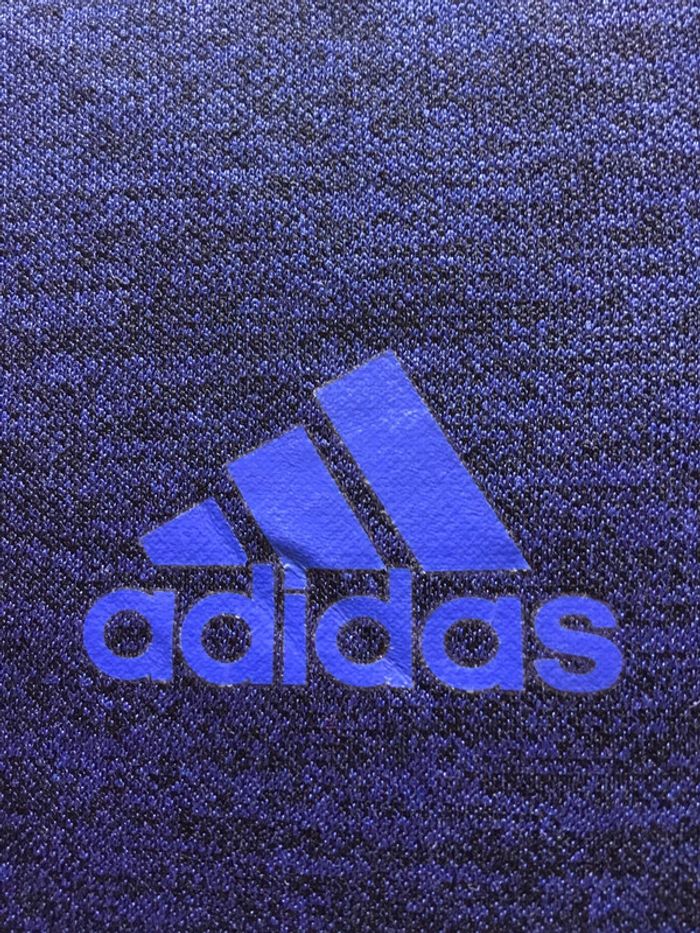 Sweat à capuche pour femme Adidas bleu marine chiné taille L 132 - photo numéro 3