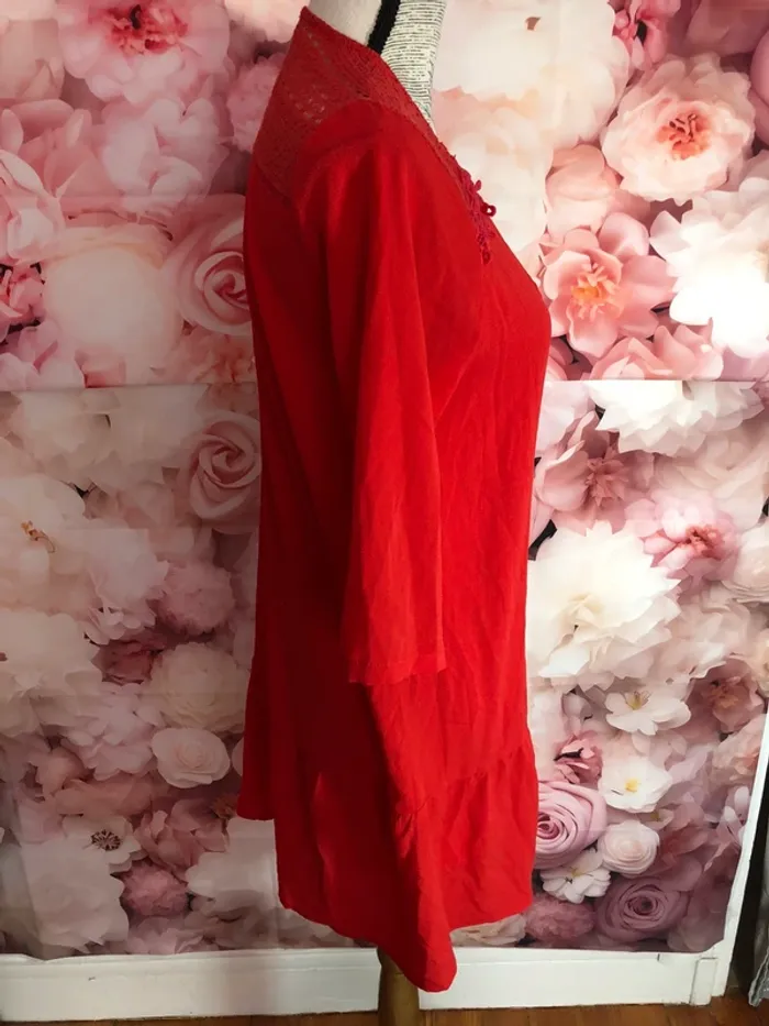 Robe rouge Peace n’ love - photo numéro 2